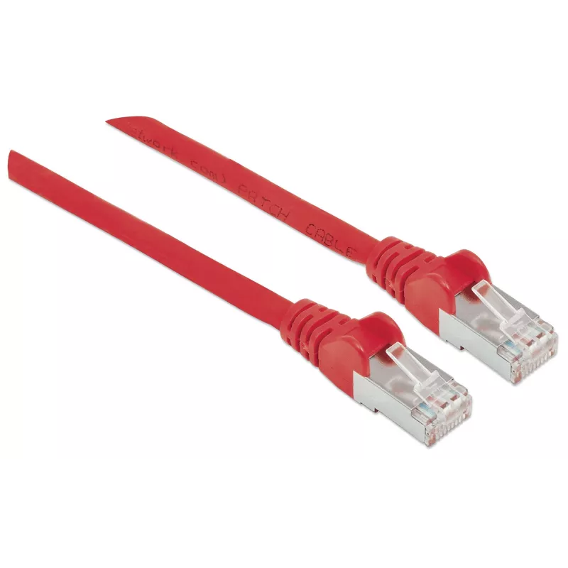 Intellinet võrk patch-kaabel, Cat6A, 10m, Red, Copper, S/FTP, LSOH / LSZH, PVC, RJ45, Gold Plated Contacts, Snagless, Booted, Lifetime Warranty