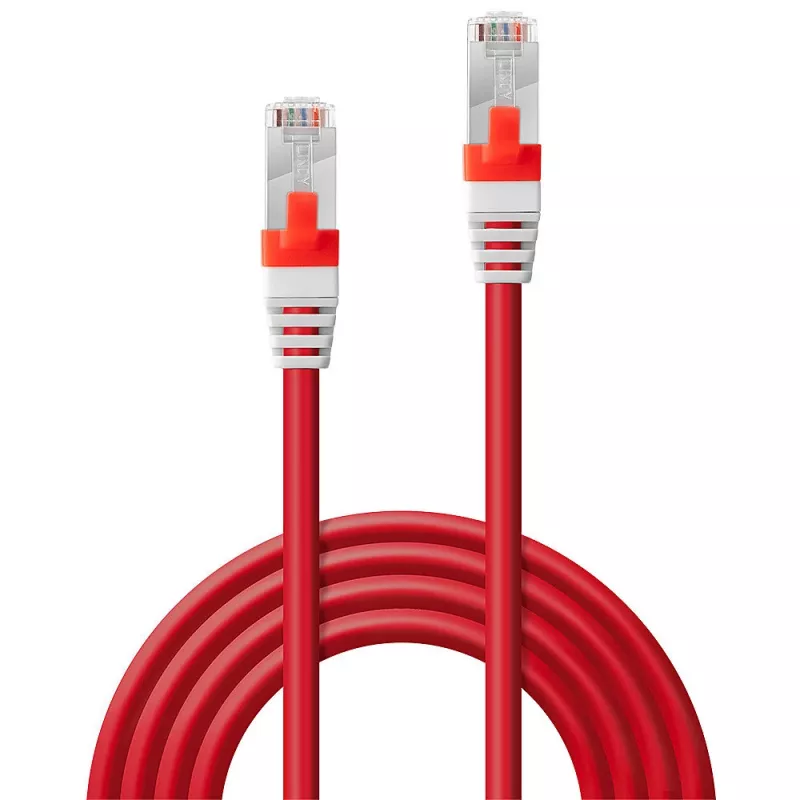 Võrgukaabel Lindy Cat.6 (A) SSTP / S/FTP PIMF 5m RJ-45 punane