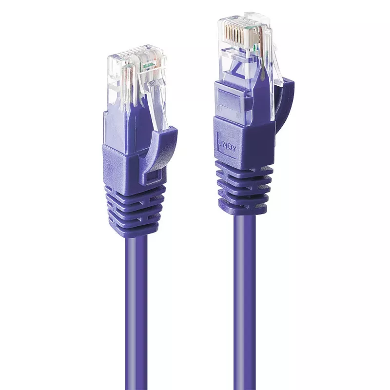 Lindy võrgukaabel 2m CAT6 RJ-45 U/UTP violetne