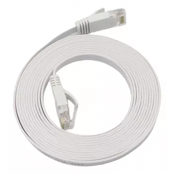 Microconnect V-UTP6A05W-FLAT-LSZH võrgukaabel valge 5 m Cat6a U/UTP (UTP)
