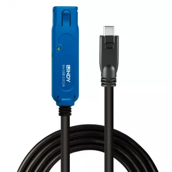 Lindy 43381 USB-kaabel USB 3.2 Gen 1 (3.1 Gen 1) 8 m USB C USB A Must, Sinine