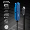 Lindy 43381 USB-kaabel USB 3.2 Gen 1 (3.1 Gen 1) 8 m USB C USB A Must, Sinine
