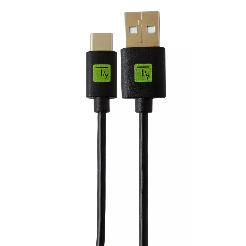 Techly ICOC MUSB20-CMAM01T USB-kaabel USB 2.0 0,1 m USB A USB C Must