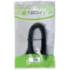 Techly USB 2.0 kaabel A-pistik / Mini B-pistik 90° 1,8 m must ICOC MUSB-AA-018ANG