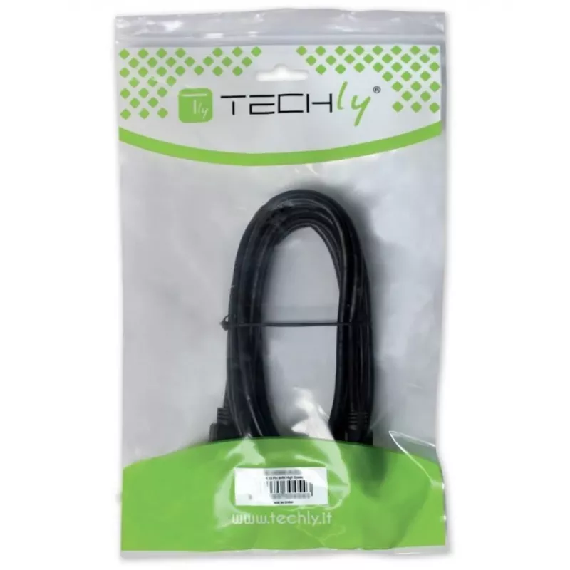 Techly USB 2.0 kaabel A-pistik / Mini B-pistik 90° 1,8 m must ICOC MUSB-AA-018ANG