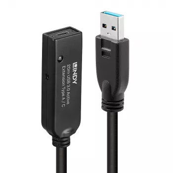 Lindy 20 m USB 3.0 aktiivpikenduskaabel, tüüp A -> C