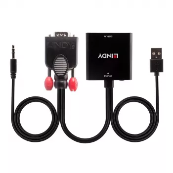 VGA ja Audio HDMI muundur Lindy 38284