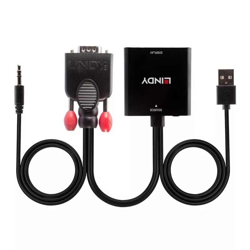VGA ja Audio HDMI muundur Lindy 38284