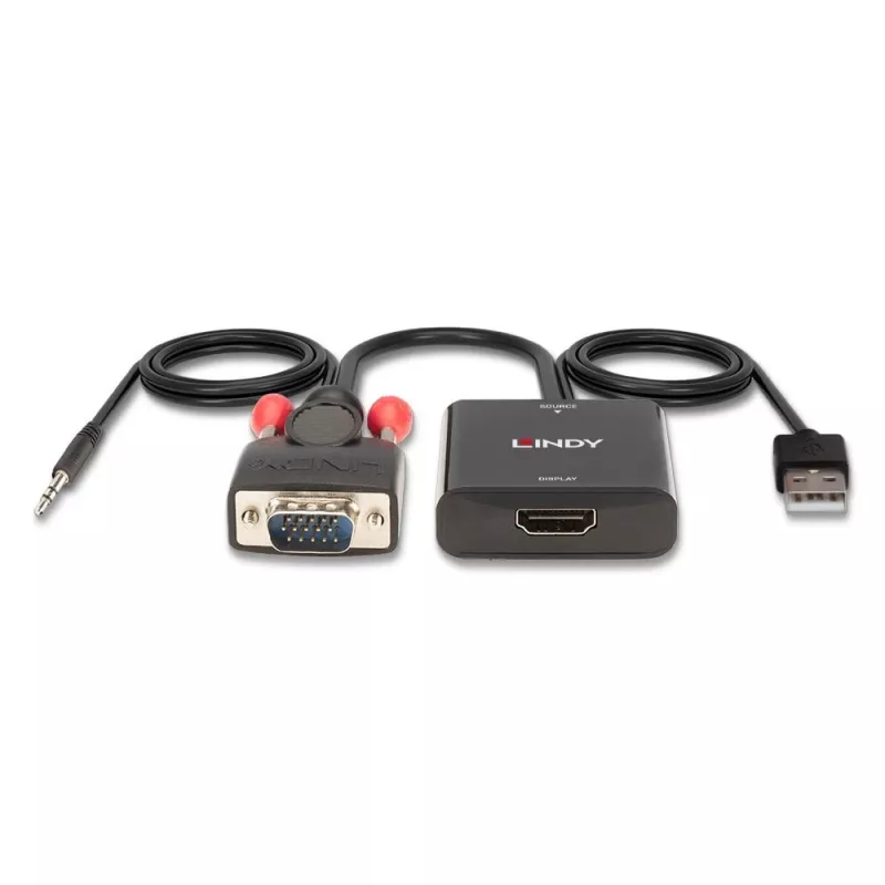VGA ja Audio HDMI muundur Lindy 38284