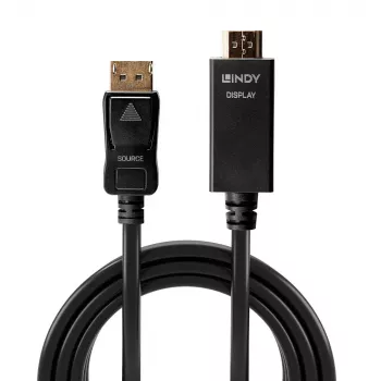 Lindy 0,5 m DisplayPort - HDMI 10,2G kaabel