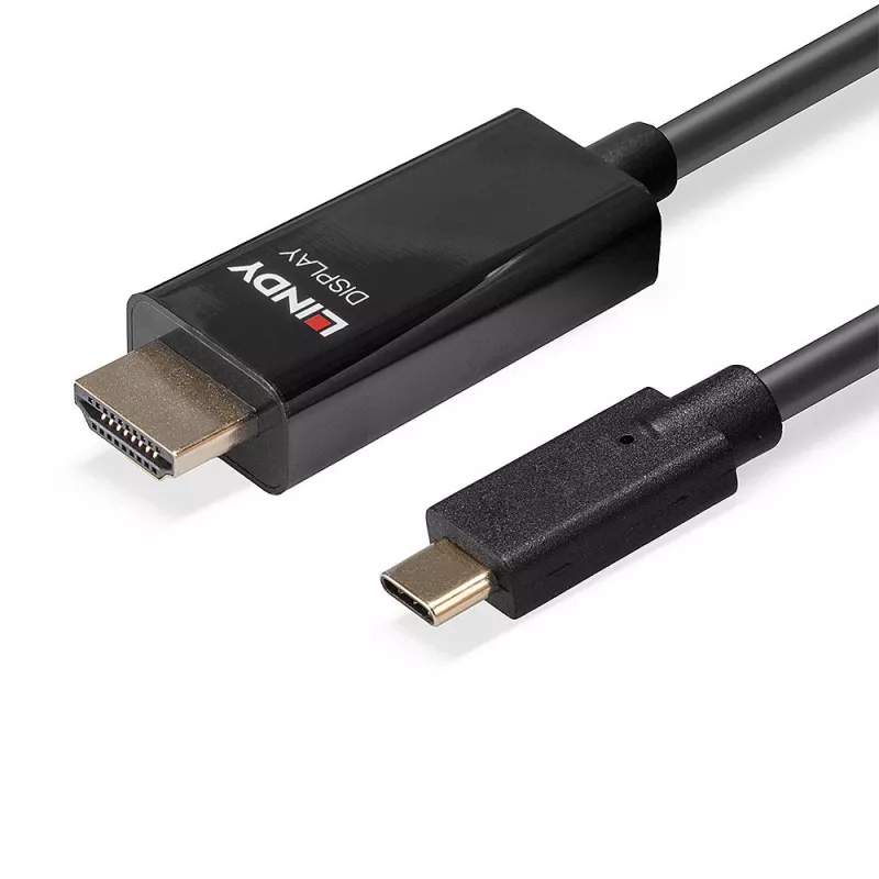 Lindy 5m USB Type C HDMI 4K60 adapterkaabel koos HDR-iga