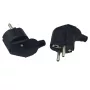 MicroConnect MC-GRUA-B nurga-Schuko-pistik, must