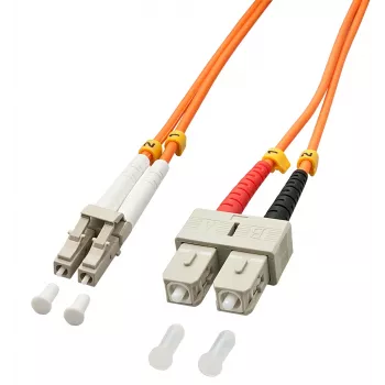 Lindy LC/SC 2m InfiniBand/fiiberoptiline kaabel Mitmevärviline, Oranž