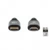 HDMI kaabel Ethernetiga Manhattan 8K@60Hz 2m punutud isane-isanele must