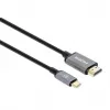 Manhattan USB-C HDMI-kaabel, 4K@60Hz, 1m, Must, Isane-Isane, Kolmeaastane garantii, Vastab tootele CDP2HD2MBNL