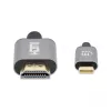 Manhattan USB-C HDMI-kaabel, 4K@60Hz, 1m, Must, Isane-Isane, Kolmeaastane garantii, Vastab tootele CDP2HD2MBNL