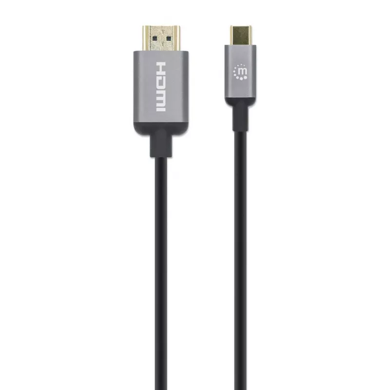 Manhattan USB-C HDMI-kaabel, 4K@60Hz, 1m, Must, Isane-Isane, Kolmeaastane garantii, Vastab tootele CDP2HD2MBNL