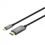 Manhattan USB-C–HDMI-kaabel, 4K@60Hz, 2 m, must, isane–isane, kolmeaastane garantii, ekvivalentne CDP2HD2MBNL-iga