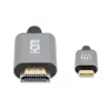Manhattan USB-C–HDMI-kaabel, 4K@60Hz, 2 m, must, isane–isane, kolmeaastane garantii, ekvivalentne CDP2HD2MBNL-iga