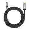 Manhattan USB-C–HDMI-kaabel, 4K@60Hz, 2 m, must, isane–isane, kolmeaastane garantii, ekvivalentne CDP2HD2MBNL-iga