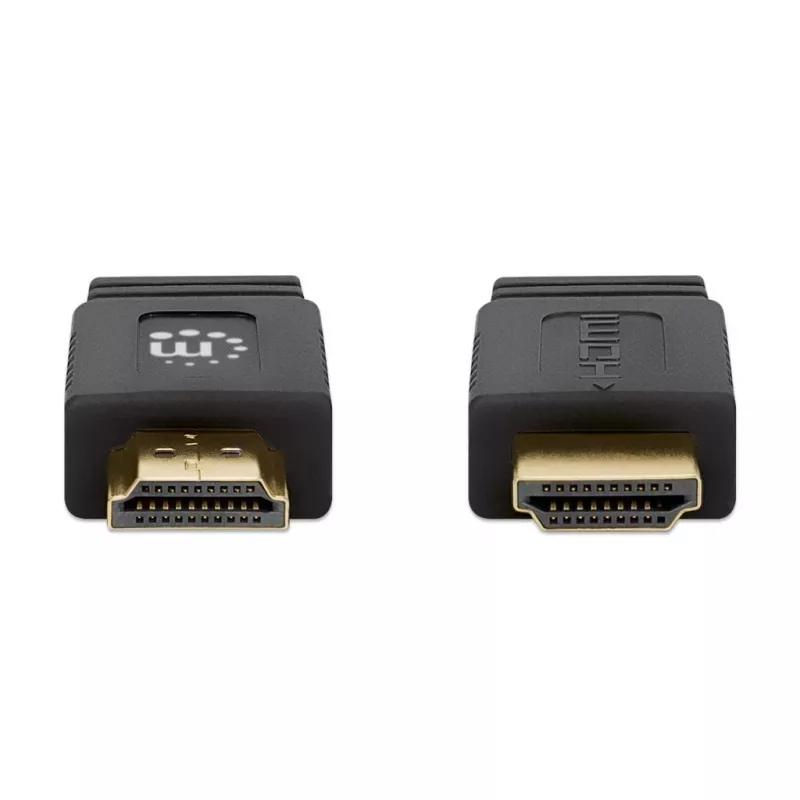 Manhattani HDMI-kaabel Ethernetiga (lame), 4K@60Hz (Premium High Speed), 5m, isane-isasele, must, Ultra HD 4k x 2k, täielikult varjestatud, kullatud kontaktid, eluaegne garantii