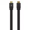 Manhattani HDMI-kaabel Ethernetiga (lame), 4K@60Hz (Premium High Speed), 5m, isane-isasele, must, Ultra HD 4k x 2k, täielikult varjestatud, kullatud kontaktid, eluaegne garantii