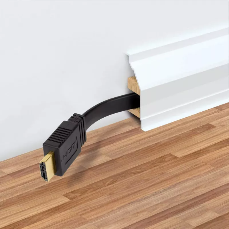 Manhattan HDMI kaabel Ethernetiga (lame), 4K@60Hz (Premium High Speed), 10 m, isane-isanele, must, Ultra HD 4k x 2k, täielikult varjestatud, kullatud kontaktid, eluaegne garantii