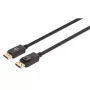 Manhattan DisplayPort 1.4 kaabel, 8K@60Hz, 3m, punutud kaabel, isane-isaneni, riividega, täielikult varjestatud, must, eluaegne garantii, samaväärne DP14MM3M