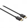 Manhattan DisplayPort 1.4 kaabel, 8K@60Hz, 3m, punutud kaabel, isane-isaneni, riividega, täielikult varjestatud, must, eluaegne garantii, samaväärne DP14MM3M