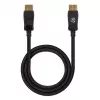 Manhattan DisplayPort 1.4 kaabel, 8K@60Hz, 3m, punutud kaabel, isane-isaneni, riividega, täielikult varjestatud, must, eluaegne garantii, samaväärne DP14MM3M