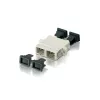 Equip SC Fiiberoptiline Adapter OM4, SC, Beež, Mitmemoodiline, 25.5 mm, 27.8 mm, 9.35 mm