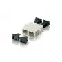 Equip SC Fiiberoptiline Adapter OM4, SC, Beež, Mitmemoodiline, 25.5 mm, 27.8 mm, 9.35 mm