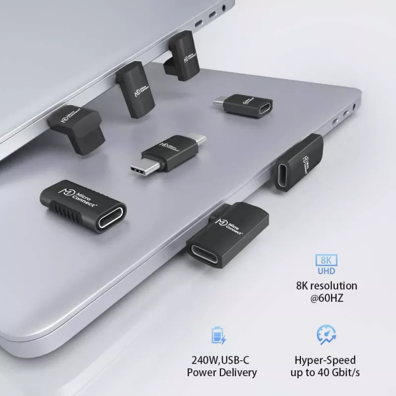 Microconnect USB4-CCF-240W USB-kaabel 0 m USB C Must