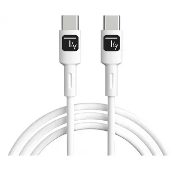 Techly ICOC-MUSB20-C60W1 USB-kaabel USB 2.0 1 m USB C Valge