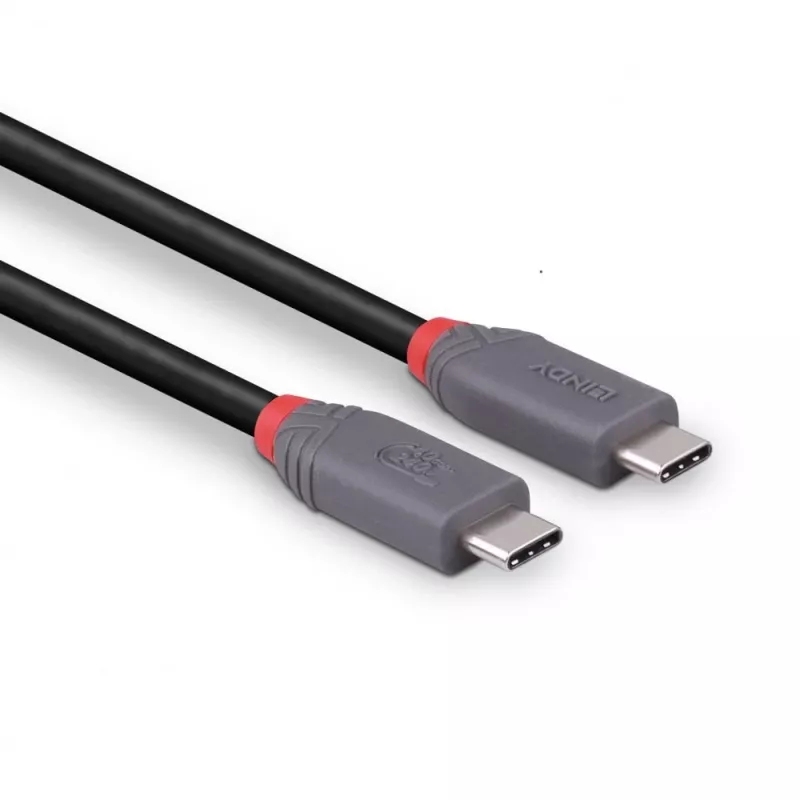 USB 4 kaabel Lindy 2m 240W Type C 40 Gbit/s, USB4 Gen 3x2, must