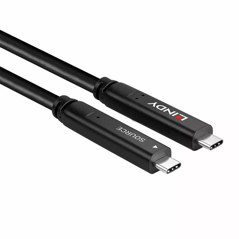 Lindy 8m USB 3.2 Gen 1 ja DP 1.4 Type C hübriidkaabel