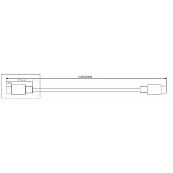 Microconnect DOCKUSB3.2CC1 USB-kaabel USB 3.2 Gen 2 (3.1 Gen 2) 1 m USB-C Must