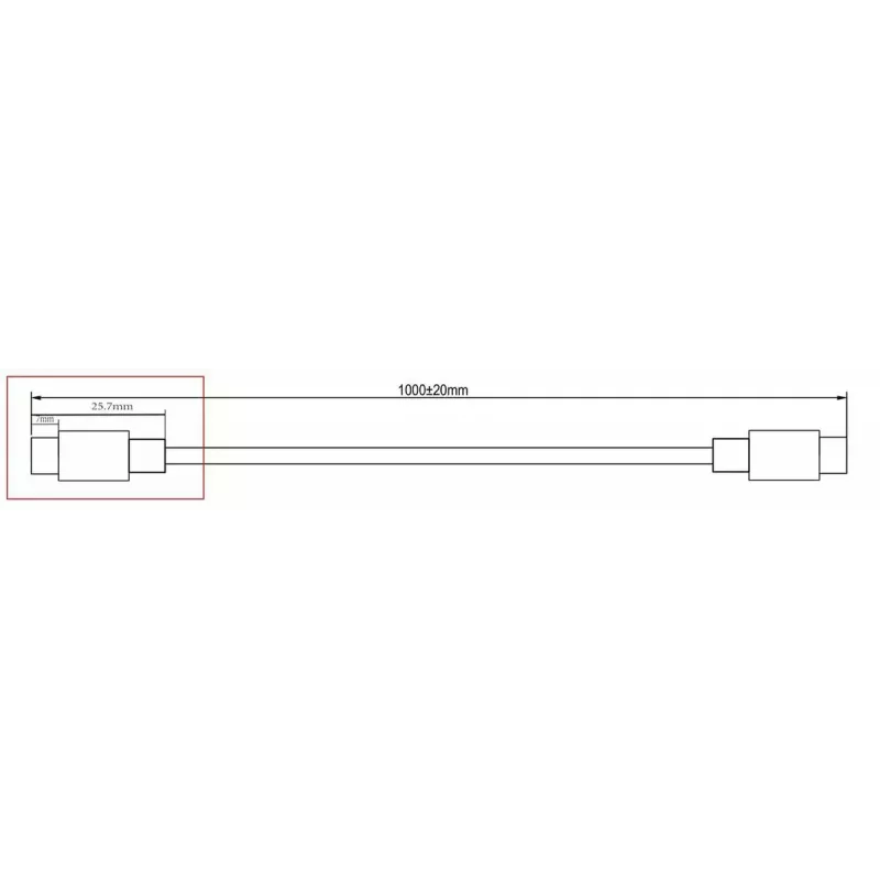 Microconnect DOCKUSB3.2CC1 USB-kaabel USB 3.2 Gen 2 (3.1 Gen 2) 1 m USB-C Must