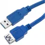 Techly USB 3.0 pikenduskaabel A-isane / A-emane 0,5 m sinine ICOC U3-AA-005-EX