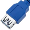 Techly USB 3.0 pikenduskaabel A-isane / A-emane 0,5 m sinine ICOC U3-AA-005-EX