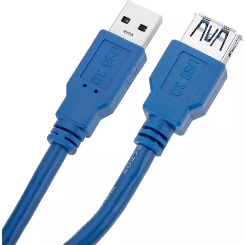 Techly USB 3.0 pikenduskaabel A-isane / A-emane 0,5 m sinine ICOC U3-AA-005-EX