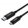 Lindy 50m USB 3.2 Gen 1 Type A to C fiiberoptiline hübriidkaabel