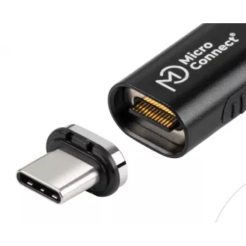 USB4 magnetpistikuga MicroConnect MC-LS-USB4MP2S — USB4 kaabel, 40 Gbps andmeedastus, 100 W toiteedastus