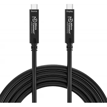 USB-C kaabel MicroConnect MC-USB3.2CC05-8K-OP 5 m — toetab 8K videot, USB 3.2