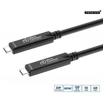 USB-C kaabel MicroConnect MC-USB3.2CC15-8K-OP, 15 m, USB-C - USB-C, 8K tugi