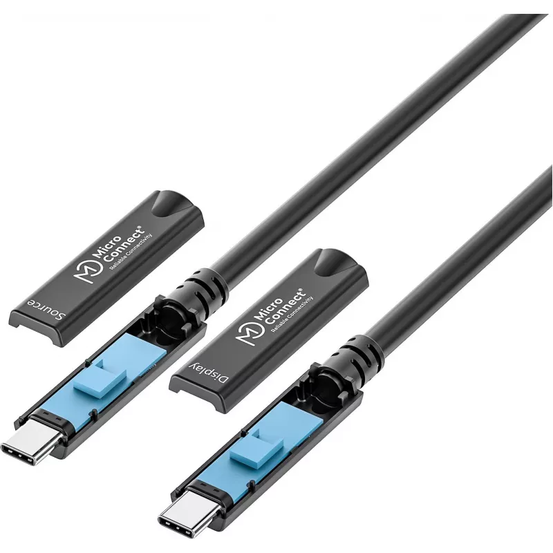 USB-C kaabel MicroConnect MC-USB3.2CC15-8K-OP, 15 m, USB-C - USB-C, 8K tugi