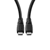 USB-C kaabel MicroConnect ColorFlex 100W USB3.2CC03-LSZH, USB-C kuni USB-C, USB 3.2, 100W PD, LSZH kest