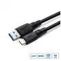 USB-C kuni USB-A adapterkaabel MicroConnect USB3.2AC1-LSZH, 1 m, USB 3.2