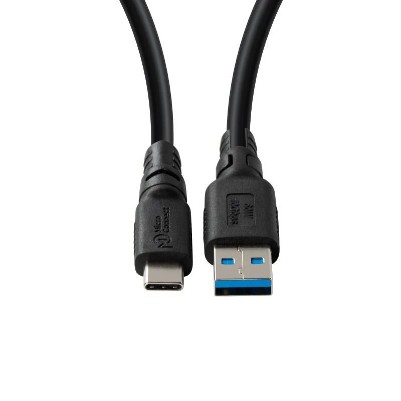 USB-C kuni USB-A adapterkaabel MicroConnect USB3.2AC1-LSZH, 1 m, USB 3.2
