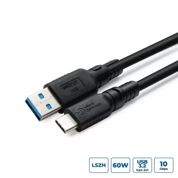 USB-C USB-A-le adapter MicroConnect USB3.2AC3-LSZH — USB 3.2 Gen 1 andmeadapter, LSZH kest